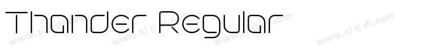 Thander Regular字体转换